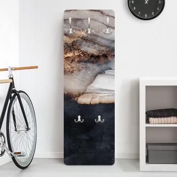 Flur-Wandgarderobe im stilvollen Aquarell-Design