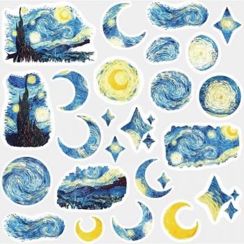 Starry Night Diary Stickers