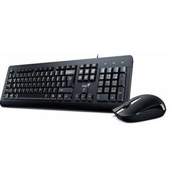 Combo teclado ratón genius km 160 alambrico negro