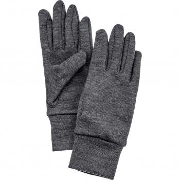 Ski Gloves Hestra Heavy Merino Liner, XL gris