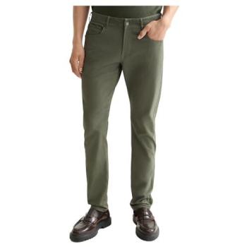 Pantaloni Slim Verde con 5 Borse 36