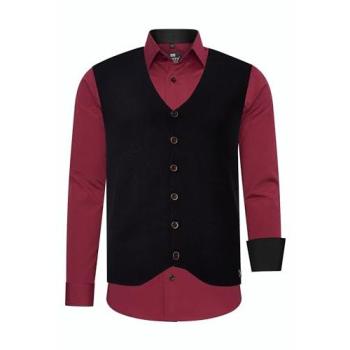 Langarmhemd mit Weste RUSTY NEAL, Herren, 5XL, unifarben