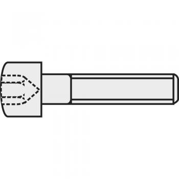 8 mm M2.5 Allen Screw DIN 912 Black Steel Grade 8.8