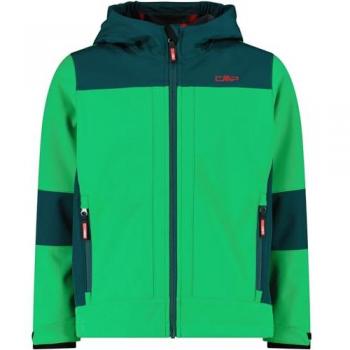 Windstopper CMP Bambino Giacca Softshell Hoodie – Deep Mint Alpina, 10