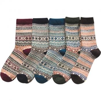 5 Paar Ethno-Socken für aktive Menschen