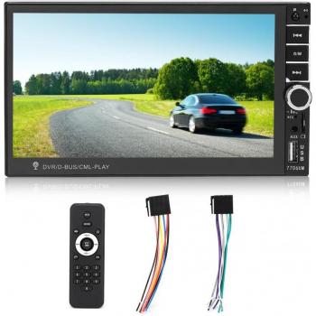 Reproductor de audio y vídeo para automóvil 2 Din 7 MP5 FM 7706UM