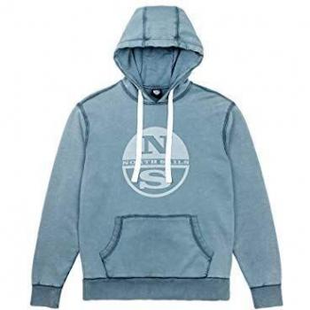 Sweat à Capuche Bleu Océan – Taille S – Poches kangourou – Coton