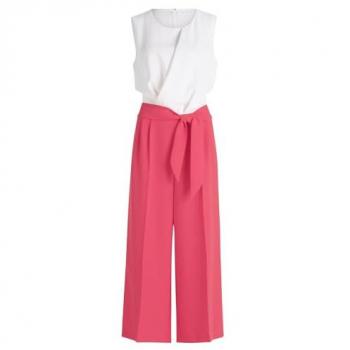 Betty & Co Abito Jumpsuit Rosa e Bianco