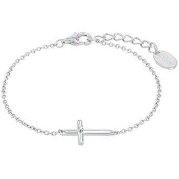 S.Oliver Mädchen Armband »Kreuz, 2037784«, mit Zirkonia (synth.)