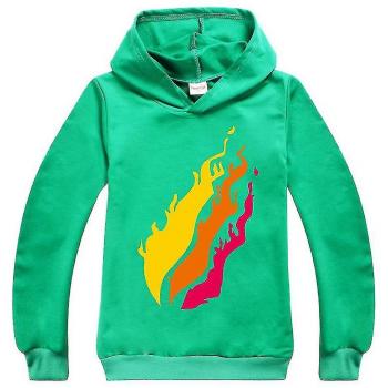 Sweat-shirt garçon Prestonplayz à capuche et manches longues vert 7-8 ans
