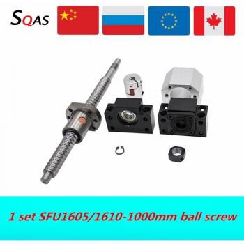 CNC Ball Screw Kit SFU1605 1000mm with Coupling and End Machined
