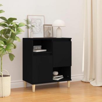 Meuble de rangement noir – Buffet 821141 – 60x35x70 cm