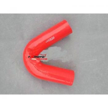Manguera de entrada de silicona curva 135 grados, 70mm, Color Rojo