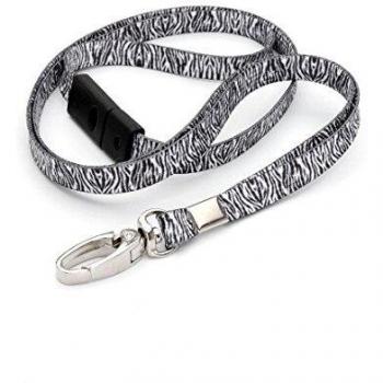 Quick‑Release Zebra ID Holder Strap