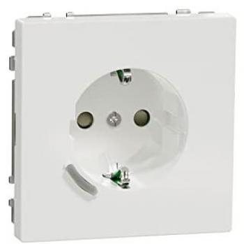Socket, 1-fold, lotus white, glossy, Zigbee
