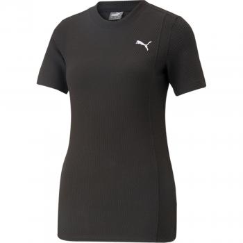 T‑shirt Slim Femme Puma HER Noir XS – Coupe Fine