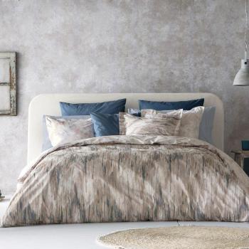 Housse de couette réversible 200x200 cm gris en percale de coton Guy Laroche