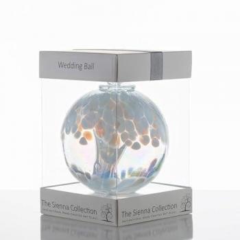 Elegant White Wedding Spirit Ball – Sienna Glass Edition