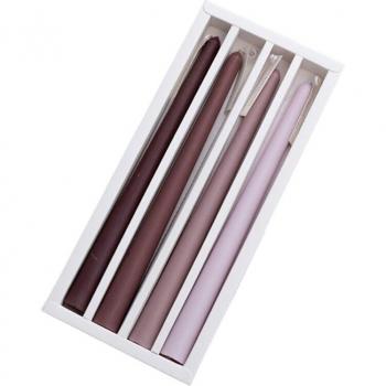 Velas Elegantes para Hogar, Cónicas, 9.8 Pulgadas, 4 Uds, Sin Humo