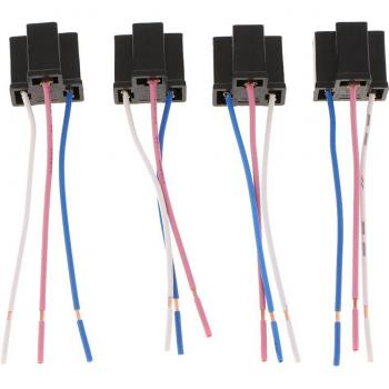 Adaptador Hembra H4 4Pares, Arnés y 3 Faros Antiniebla 12V