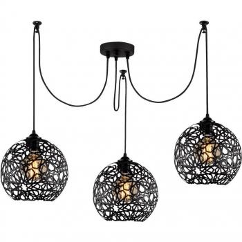 Colgante Fellini 3 luces MR-897 negro