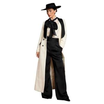 Monochrome Sequin Tweed Maxi Coat for Women – Lisa Tan, Coast