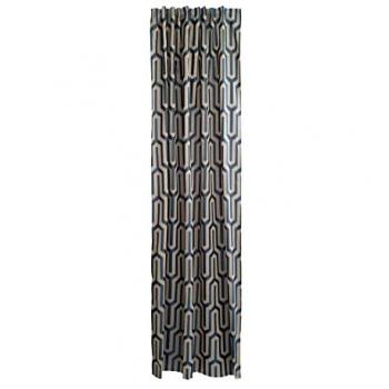 Tiaro‑Vorhang HOMING – verdeckte Schlaufen, blickdicht, Jacquard, geometrisches Design, ideal für Wohn