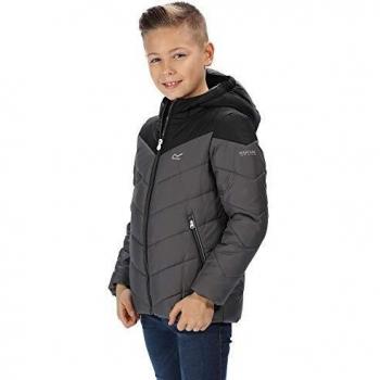 Unisex-Regatta Lofthouse III Isolierjacke für Kinder – Magnetverschluss, XX‑Small, Schwarz