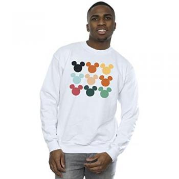 Disney White Mickey Mouse Sweatshirt for Men