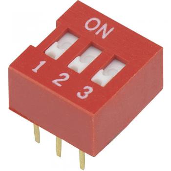 Componente DIP a 3 poli, 1 slide – TRU COMPONENTS 704837 DSR-03