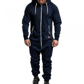 Romper Hombre 2023 Sudadera con Capucha Azul Marino