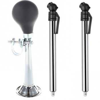 Bicycle Safety Essentials: 1 Trumpet Horn & 2 Pencil Tire Gauges