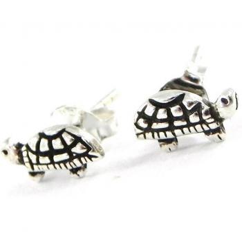 Celestial Turtle Chic – Silver Earrings, Les Trésors De Lily C5598