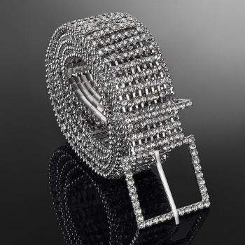 Luxury Rhinestone Waist Belt for Women