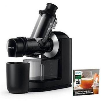 Philips HR1889/70 Entsafter (150W, 1L, inklusive Rezeptheft) schwarz/silber