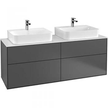 Meuble sous‑lavabo Noir Matt Finion F13200 – Villeroy & Boch (1600 × 603 × 501 mm)