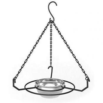 Stainless Steel Bird Feeder Tray for Ground/Hanging Use
