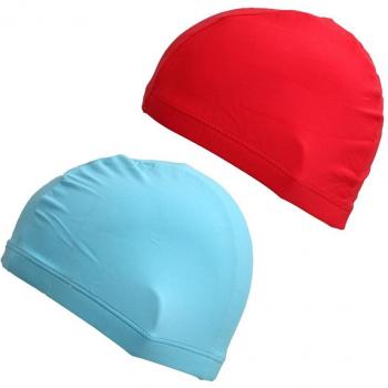 2pcs Bright Fabric Bathing Cap