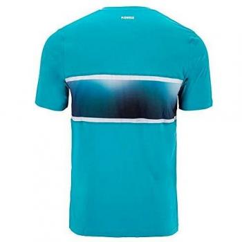 Maillot de tennis K-Swiss Hypercourt Express Crew 2, blanc/bleu, XL homme