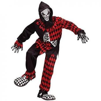 Costume Evil Jester per Bambini, 5-7 Anni