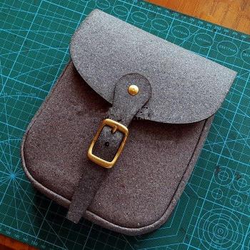 DIY Leather Art: Small Bag Cutting Pattern