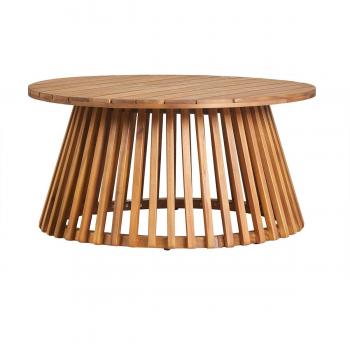 Mesa de centro de jardín NASSAU 80 cm de madera maciza