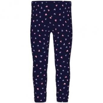 Leggings Heart in pile Zaffiro scuro