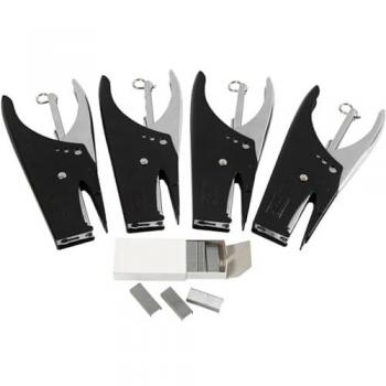 Agrafes Creotime en acier argent/noir