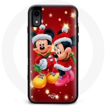 Protection Noël iPhone X – Mickey & Minnie – couleur noire