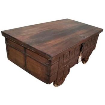Baule Artigianale in Legno 59 X 49 X 106 Cm
