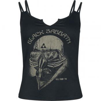 Súper Top Negro Black Sabbath US Tour 78 Mujer S XXL