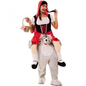 Disfraz de Caperucita Roja y Lobo para adultos