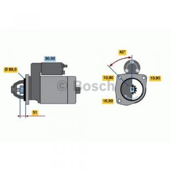 BOSCH Starter 0986 011 280