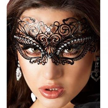 Chilirose Damen Verkleidungsset mit MÁSCARA CR-3706, Negro
